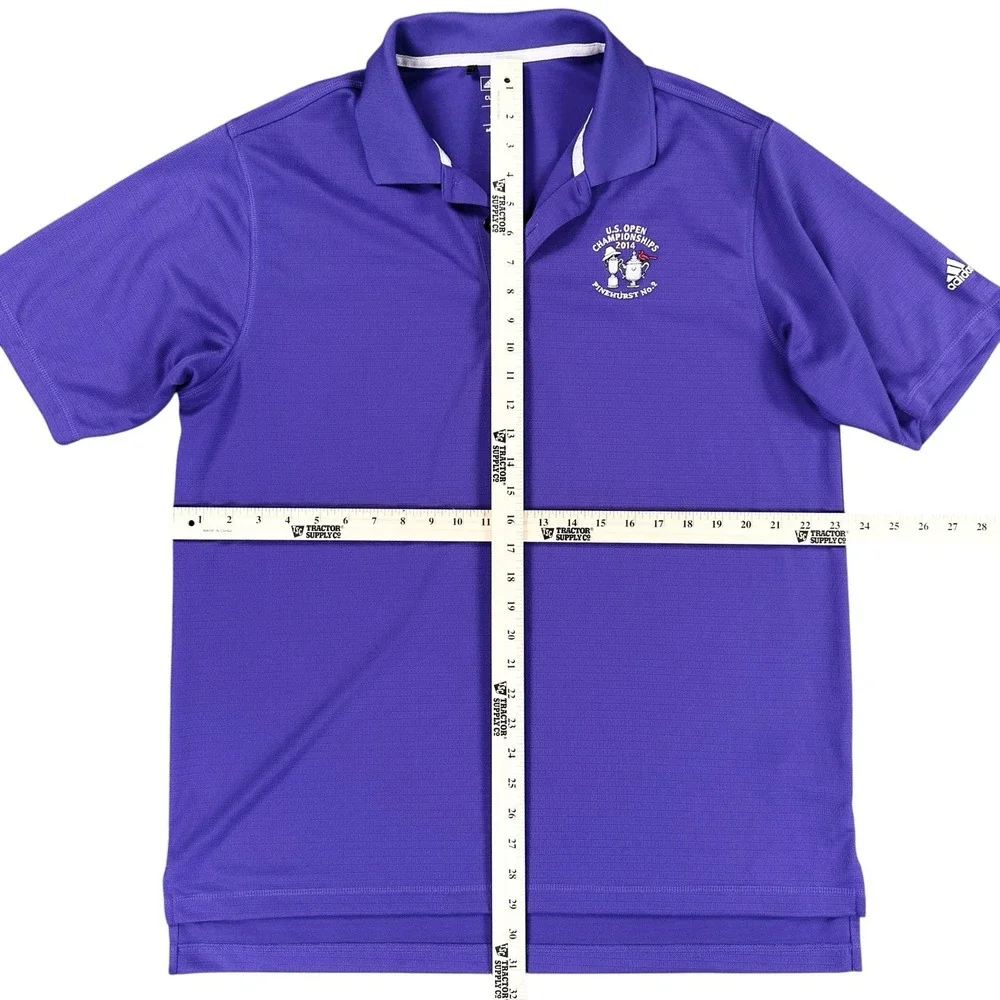 Adidas Men's Large Golf Polo Shirt US Open PGA Championship Pinehurst‎ Purple
